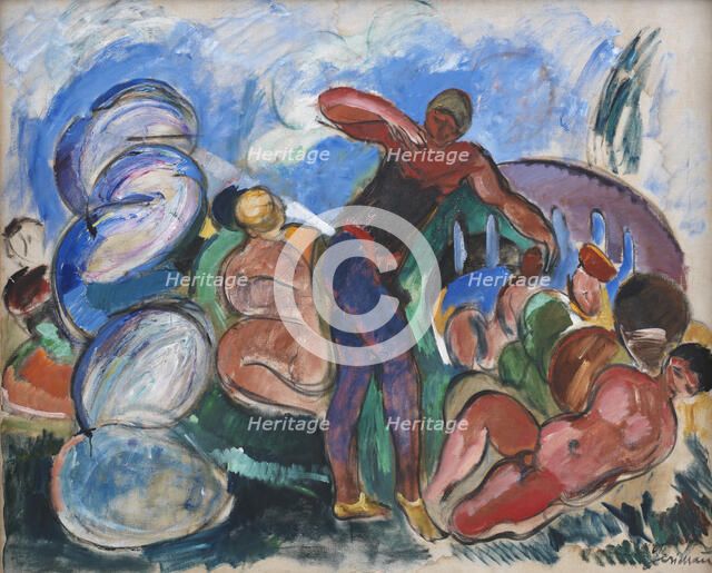 Composition with Figures, 1916. Creator: Jens Adolf Emil Jerichau.