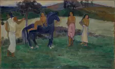 Composition with Figures and a Horse, 1902. Creator: Paul Gauguin