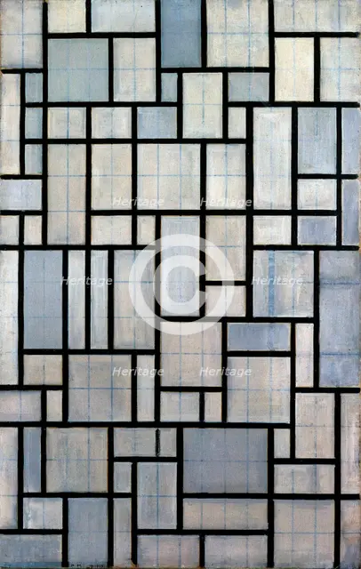 Composition with Grid 2, 1915. Artist: Mondrian, Piet (1872-1944)