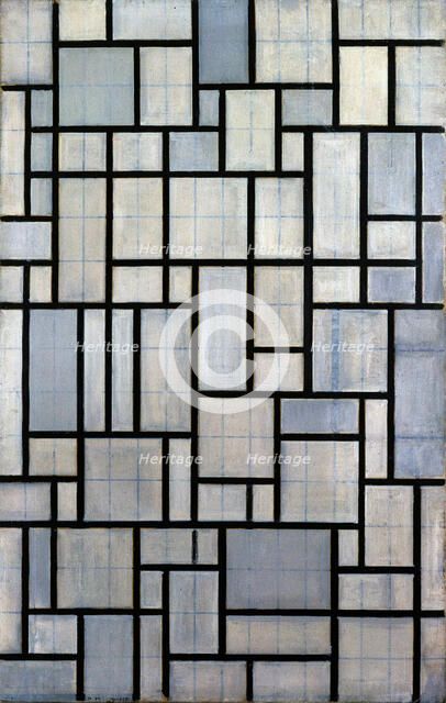 Composition with Grid 2, 1915. Artist: Mondrian, Piet (1872-1944)