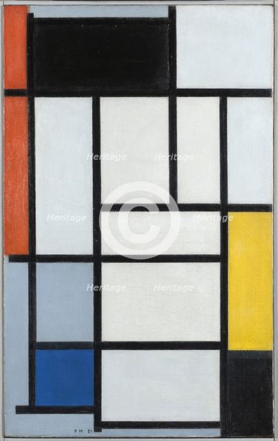 Composition with Red, Black, Yellow and Blue, 1921.