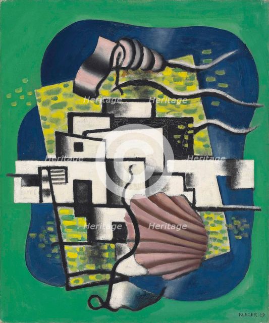 Composition with shell (Composition avec coquille), 1929. Creator: Léger, Fernand (1881-1955).