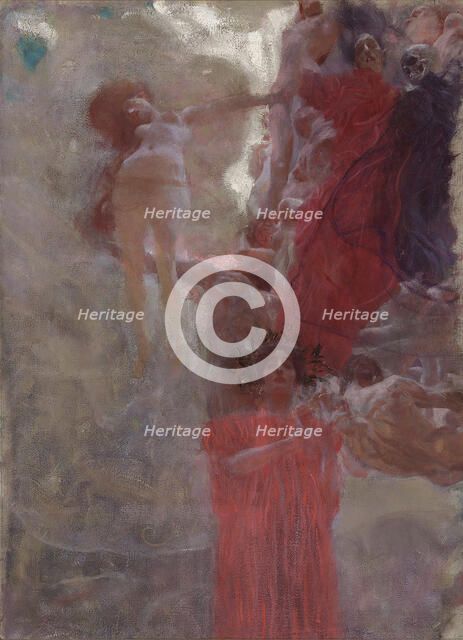 Compositional Sketch for "Medicine", 1897-1898. Creator: Klimt, Gustav (1862-1918).