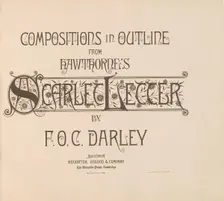 Compositions in Outline from Hawthorne's Scarlet Letter, 1879. Creator: Felix Octavius Carr Darley