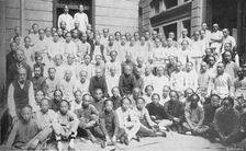 Compositors and Pressmen, North China Daily News Office 1910. Artist: Cox Company Ltd