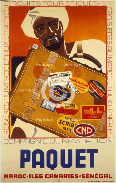 Compagnie de Navigation Paquet , 1930s. Creator: Anonymous.