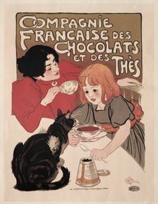 Compagnie Française des Chocolate et des Thés, 1895. Creator: Théophile Alexandre Steinlen (Swiss, 1859-1923)