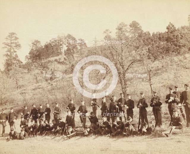Company "C," 3rd US Infantry near Fort Meade, So Dak, 1890. Creator: John C. H. Grabill.