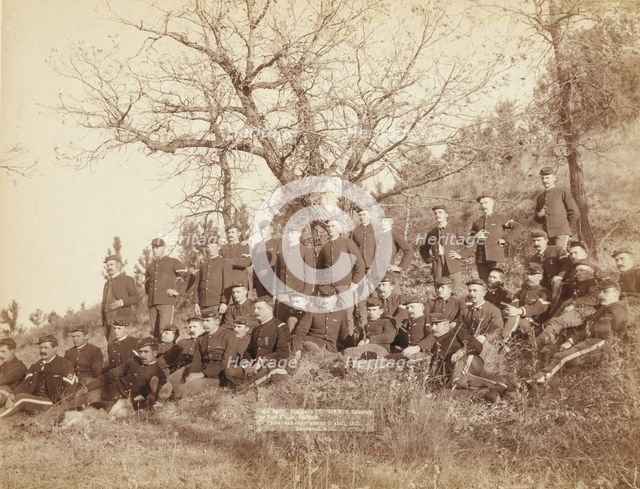 Company "C," 3rd US Infantry near Fort Meade, So Dak, 1890. Creator: John C. H. Grabill.