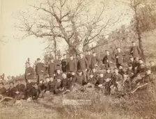 Company "C," 3rd US Infantry near Fort Meade, So Dak, 1890. Creator: John C. H. Grabill