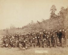 Company "C," 3rd US Infantry near Fort Meade, So Dak, 1890. Creator: John C. H. Grabill