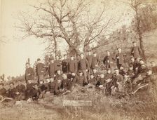Company "C," 3rd US Infantry near Fort Meade, So Dak, 1890. Creator: John C. H. Grabill