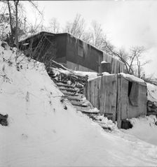 Company housing in coal town, Consumers, near Price, Utah. , 1936. Creator: Dorothea Lange