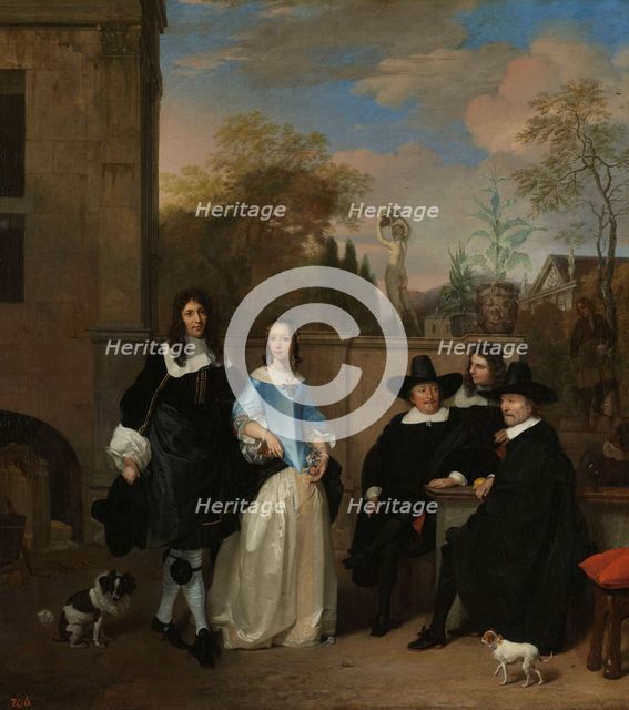 Company in a Garden, 1661. Creator: Barend Graat.