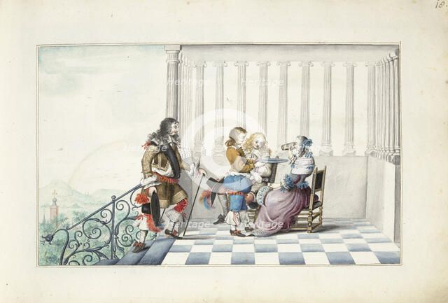 Company on a terrace, 1660-1661. Creator: Gesina ter Borch.