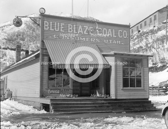 Company store in coal town, Consumers, near Price, Utah, 1936. Creator: Dorothea Lange.