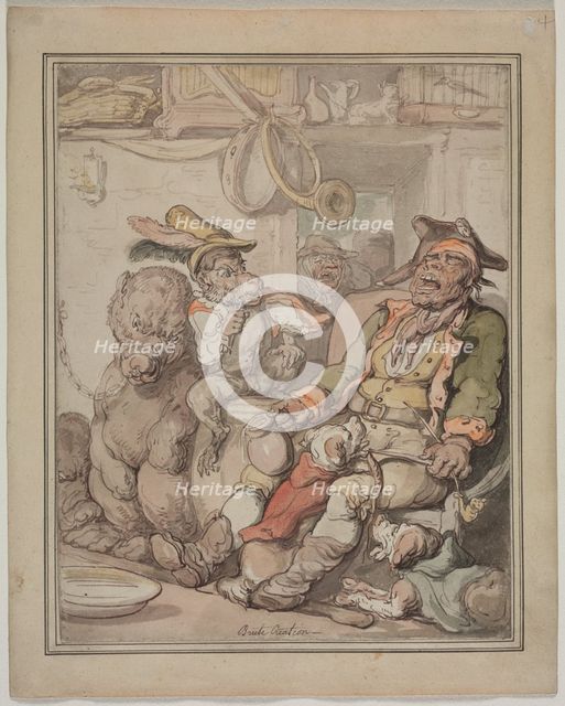Comparative Anatomy Study, c. 1810-1820. Creator: Thomas Rowlandson (British, 1756-1827).