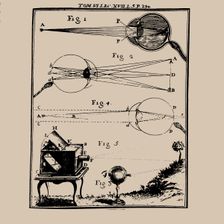 Comparative depiction of the human eye and the camera obscura, 18th century. Creator: Anonymous