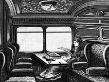 Compartment on the Orient Express reserved for women, c1895