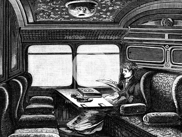 Compartment on the Orient Express reserved for women, c1895. Artist: Unknown