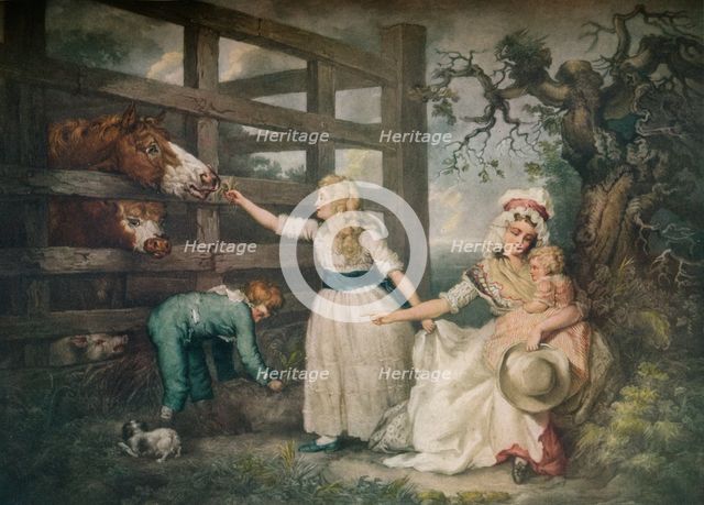 Compassionate Children, c1793, (1916). Artist: William Ward