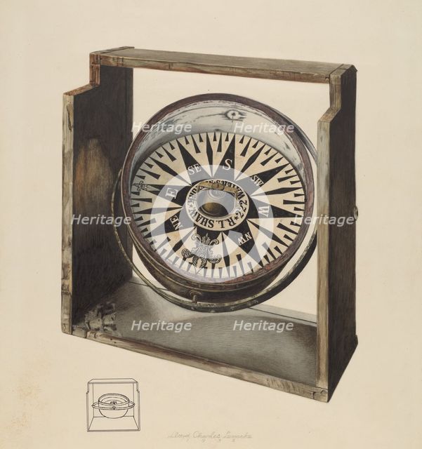 Compass, 1938. Creator: Lloyd Charles Lemcke.