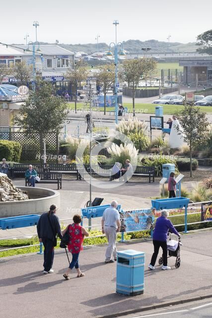 Compass Gardens, Tower Esplanade, Skegness, Lincolnshire, 2017. Creator: Alun Bull.