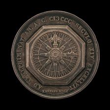 Compass Rose [reverse], second quarter 19th century. Creators: Aloysio Arnaud, L. Taglioni