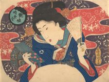 Competition of Contemporary Fashions: Sexy Beauty, 19th century., 19th century. Creator: Utagawa Kunisada