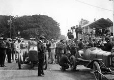 Competitors at the Isle of Man TT, 1914