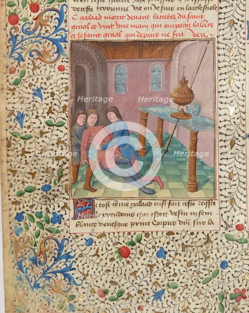 Compilation arthurienne de Micheau Gonnot, 1470. Creator: D'Espinques, Évrard (active 1440-1494).