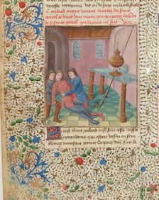 Compilation arthurienne de Micheau Gonnot, 1470. Creator: D'Espinques, Évrard (active 1440-1494)