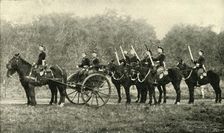 Complete Machine Gun Detachment of Mounted Infantry 1900. Creator: Eldridge