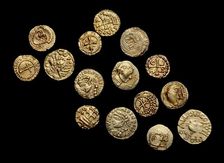 Complete non-local Anglo-Saxon Coin Hoard (The Crondall Hoard), 7th century