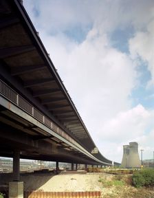 Completed M1 Tinsley Viaduct, 1968. Creator: Michael Walters