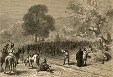 Completion of the Pacific Railroad (1878). Creator: Albert Bobbett