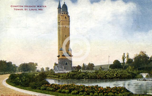 Compton Heights Water Tower, St Louis, Missouri, USA, 1907. Artist: Unknown