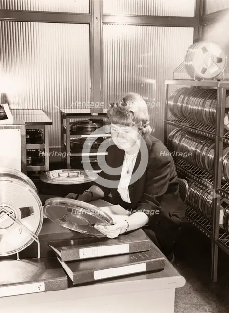 Computer department, Rowntree factory, York, Yorkshire, 1964. Artist: Unknown