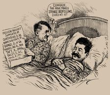 Comrade, this war makes strange bedfellows, doesn't it? , 1939. Creator: Berryman, Clifford K. (1869-1949)