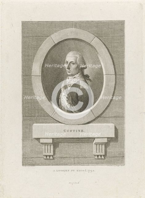 Comte Adam Philippe de Custine (1740-1793), 1792.