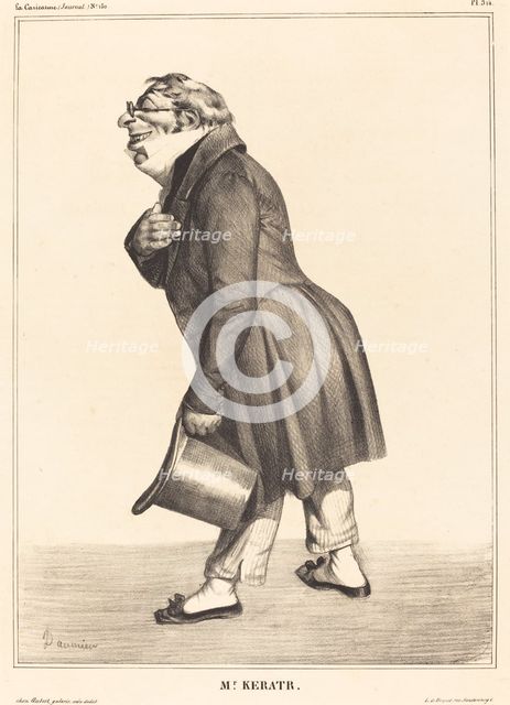 Comte de Kératry, 1833. Creator: Honore Daumier.