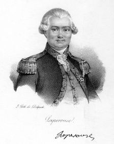 Comte de La Perouse, 18th century French navigator, astronomer and explorer, c1830. Creator: Delpech