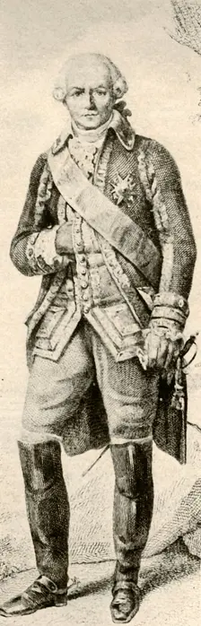 Comte de Rochambeau, showing dress of a French officer 1791, 1937 Creator: Unknown