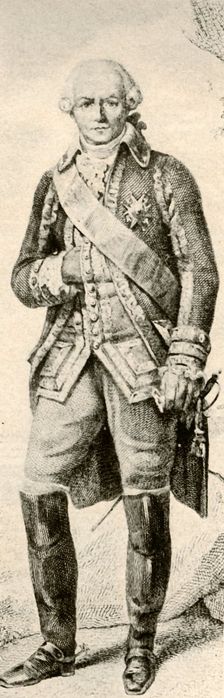 Comte de Rochambeau, showing dress of a French officer 1791, 1937 Creator: Unknown