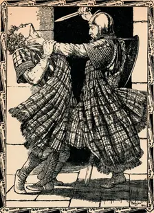 Comyn Stabbed By Bruce, 1902. Artist: Patten Wilson
