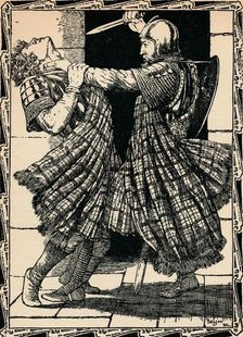 Comyn Stabbed By Bruce, 1902. Artist: Patten Wilson