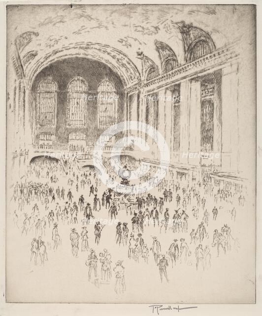 Concourse, Grand Central, New York, 1919. Creator: Joseph Pennell.