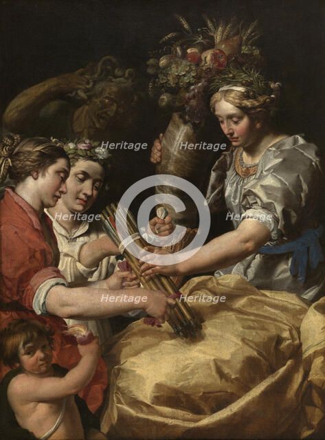 Concord, Charity and Sincerity Conquering Discord, 1622. Creator: Abraham Janssens.