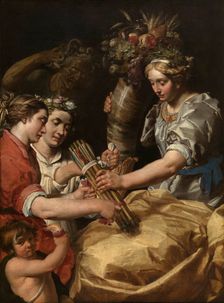 Concord, Charity and Sincerity Conquering Discord, 1622. Creator: Janssens, Abraham (c. 1573-1632)