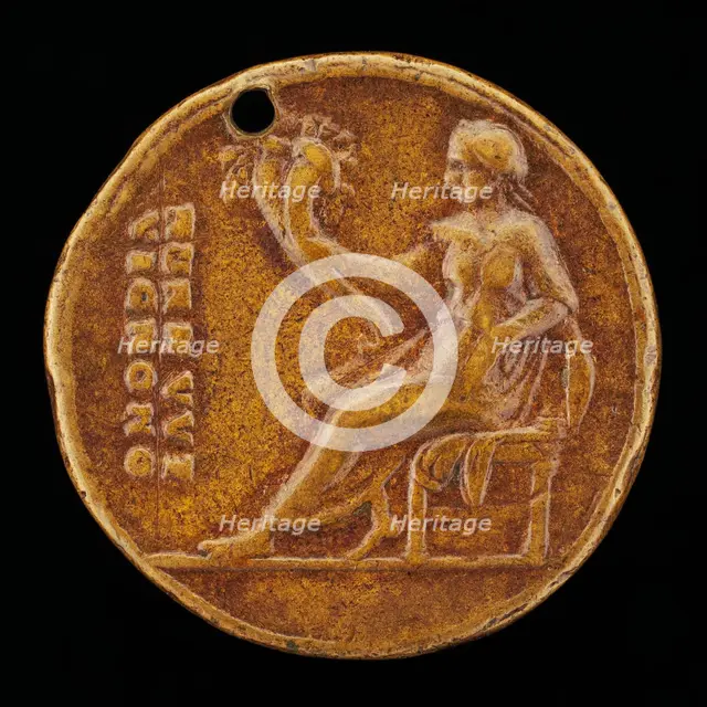 Concord Holding Cornucopiae [reverse]. Creator: Valerio Belli.